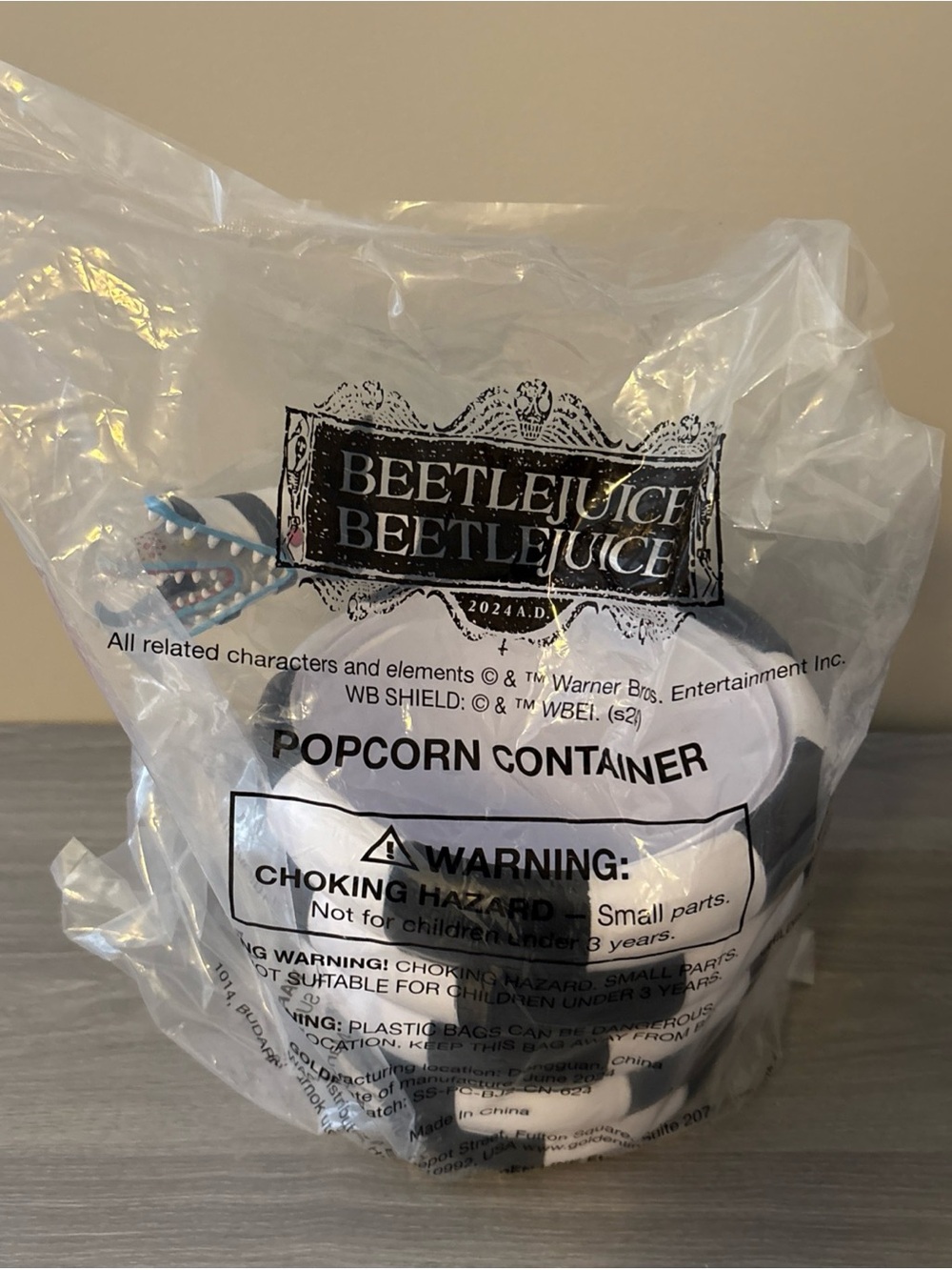 Beetlejuice Sandworm Popcorn Bucket Container Movie Regal Sealed Brand New